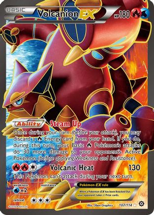 Image of Volcanion EX (107/114) [XY: Steam Siege]