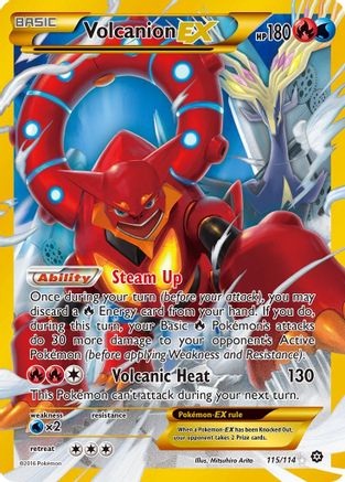 Image of Volcanion EX (115/114) [XY: Steam Siege]