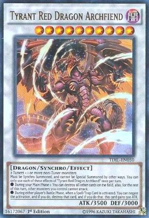 Image of Tyrant Red Dragon Archfiend [TDIL-EN050] Ultra Rare