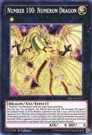 Image of Number 100: Numeron Dragon [DRL3-EN021] Secret Rare
