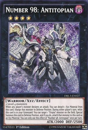 Image of Number 98: Antitopian [DRL3-EN027] Secret Rare