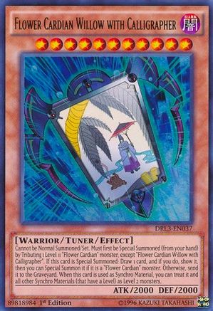 Image of Flower Cardian Willow with Calligrapher [DRL3-EN037] Ultra Rare