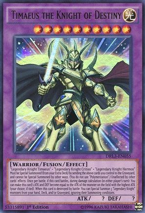Image of Timaeus the Knight of Destiny [DRL3-EN055] Ultra Rare