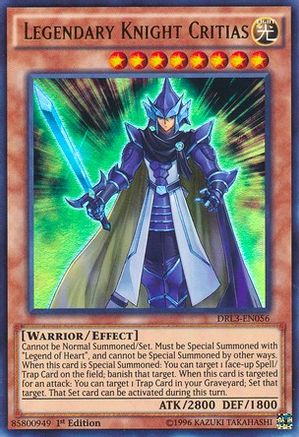 Image of Legendary Knight Critias [DRL3-EN056] Ultra Rare