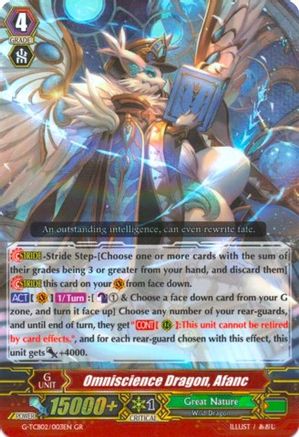 Omniscience Dragon, Afanc (G-TCB02: THE GENIUS STRATEGY)