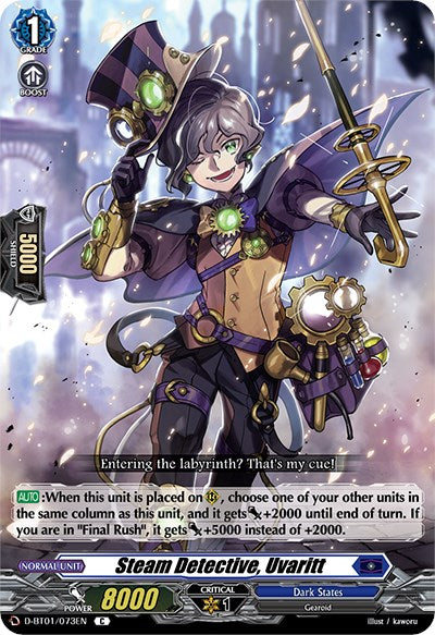 Image of Steam Detective, Uvaritt (D-BT01/073EN) [Genesis of the Five Greats]