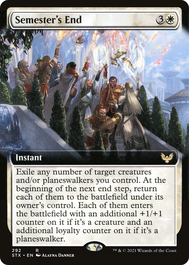 Image of Semester's End (Extended Art) [Strixhaven: School of Mages]