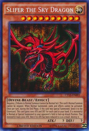 Image of Slifer the Sky Dragon [CT13-EN001] Secret Rare