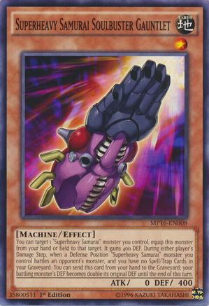 Image of Superheavy Samurai Soulbuster Gauntlet [MP16-EN008] Common