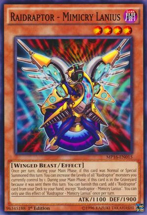 Image of Raidraptor - Mimicry Lanius [MP16-EN015] Common