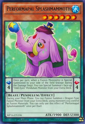 Image of Performapal Splashmammoth [MP16-EN106] Rare