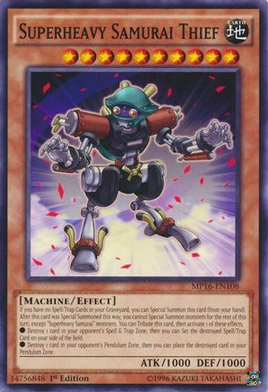 Image of Superheavy Samurai Thief [MP16-EN108] Common