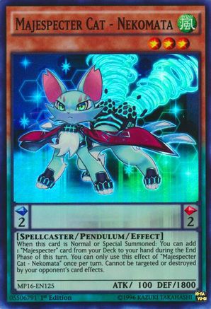 Image of Majespecter Cat - Nekomata [MP16-EN125] Super Rare