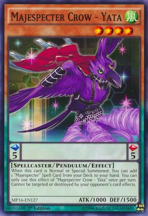 Image of Majespecter Crow - Yata [MP16-EN127] Common