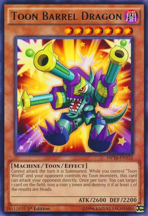 Image of Toon Barrel Dragon [MP16-EN132] Rare