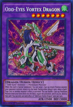 Image of Odd-Eyes Vortex Dragon [MP16-EN139] Secret Rare