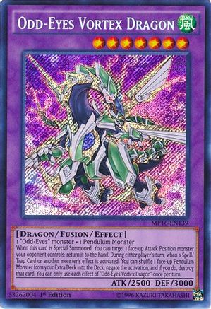 Odd-Eyes Vortex Dragon [MP16-EN139] Secret Rare