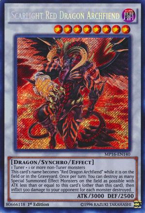 Image of Scarlight Red Dragon Archfiend [MP16-EN140] Secret Rare