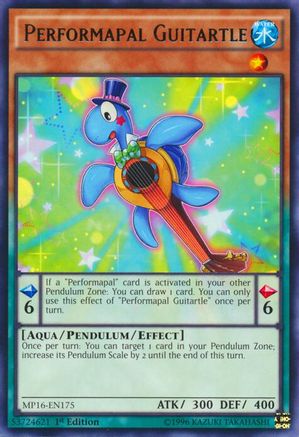 Image of Performapal Guitartle [MP16-EN175] Rare