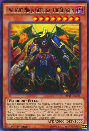 Image of Twilight Ninja Getsuga, the Shogun [MP16-EN188] Rare