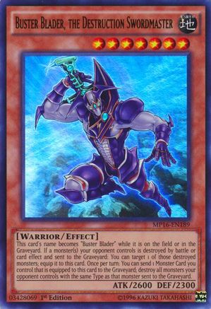Image of Buster Blader, the Destruction Swordmaster [MP16-EN189] Ultra Rare