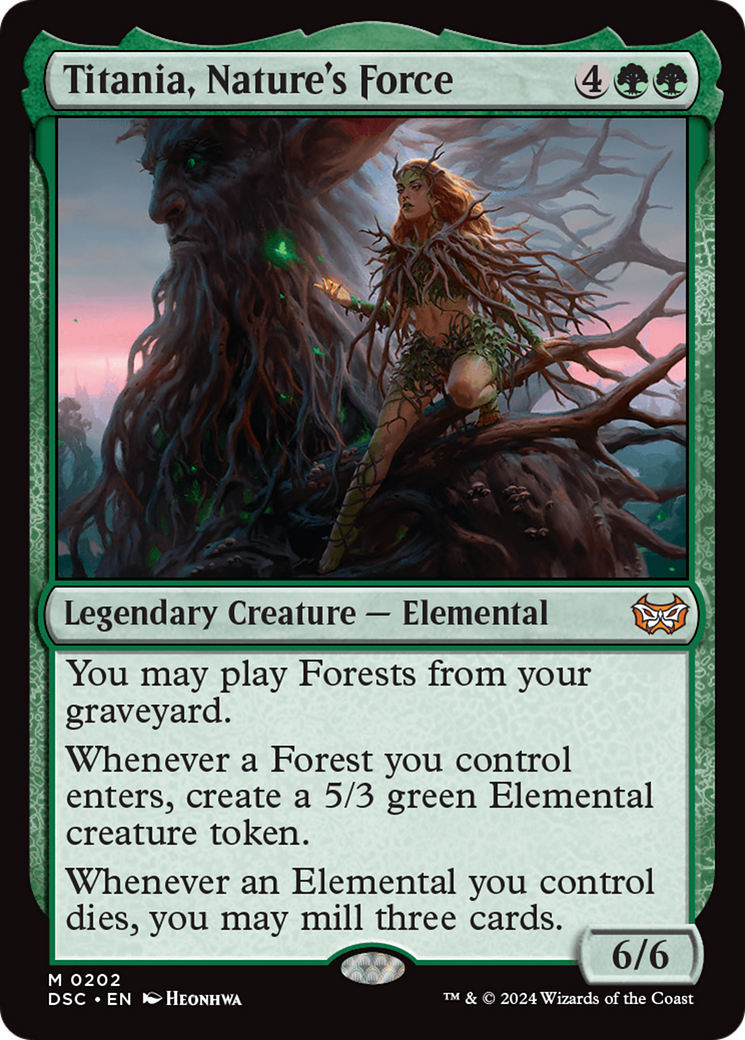 Image of Titania, Nature's Force [Duskmourn: House of Horror Commander]