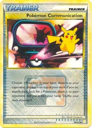 Image of Pokemon Communication (98/123) (League Promo) [HeartGold & SoulSilver: Base Set]