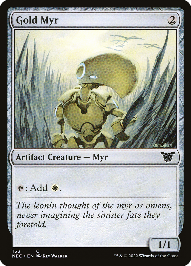 Image of Gold Myr [Kamigawa: Neon Dynasty Commander]