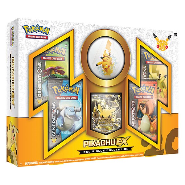 Image of Pikachu Ex Red and Blue Collection (Generations) 20th Anniversary