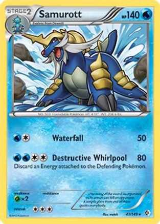 Image of Samurott(41/149) (Theme Deck Exclusive) [Black & White: Boundaries Crossed]