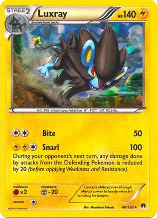 Image of Luxray (46/122) (Cracked Ice Holo) [XY: BREAKpoint]