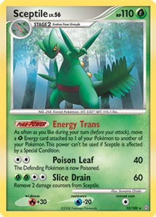 Image of Sceptile (10/100) (Theme Deck Exclusive) [Diamond & Pearl: Stormfront]