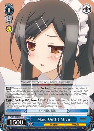 Image of Maid Outfit Miyu (PI/EN-S04-E039S SR) [Fate/kaleid liner PRISMA ILLYA DX]