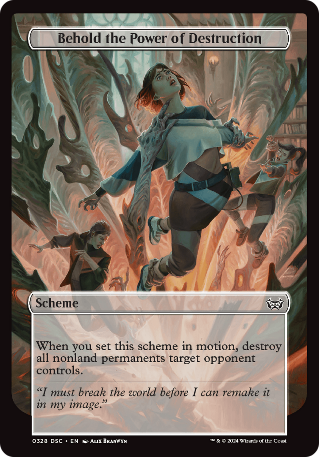 Image of Behold the Power of Destruction (Full Art) [Duskmourn: Archenemy]