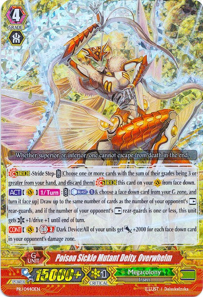 Image of Poison Sickle Mutant Deity, Overwhelm (PR/0440EN) [Promo Cards]