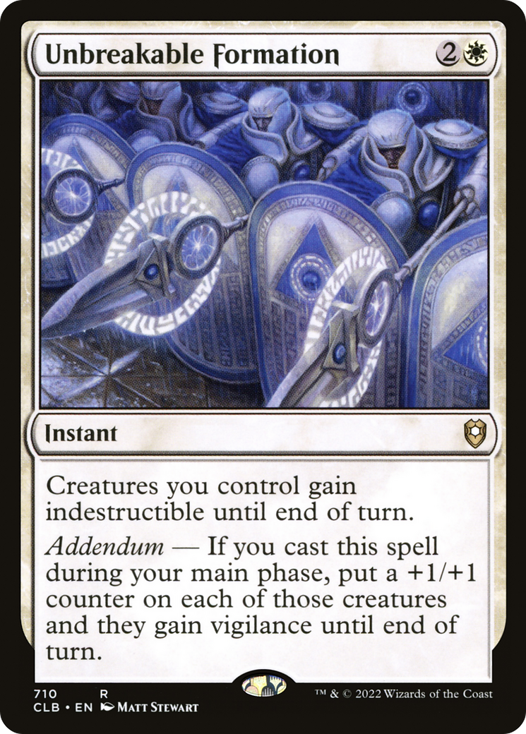 Image of Unbreakable Formation [Commander Legends: Battle for Baldur's Gate]