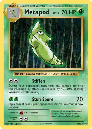 Image of Metapod (4/108) [XY: Evolutions]