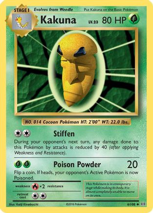 Image of Kakuna (6/108) [XY: Evolutions]