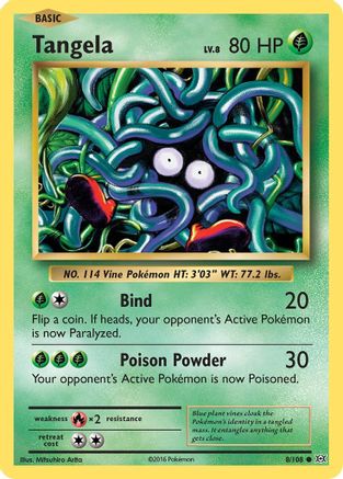 Image of Tangela (8/108) [XY: Evolutions]