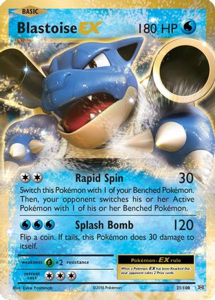 Image of Blastoise EX (21/108) [XY: Evolutions]