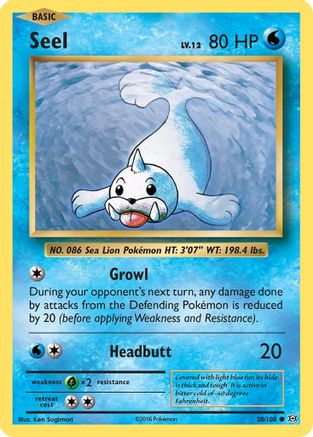 Image of Seel (28/108) [XY: Evolutions]