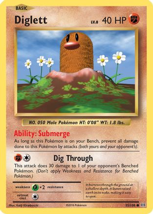 Image of Diglett (55/108) [XY: Evolutions]