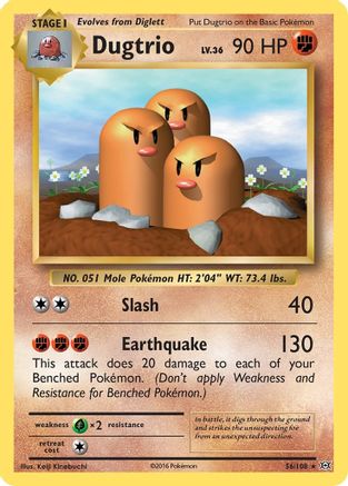 Image of Dugtrio (56/108) [XY: Evolutions]