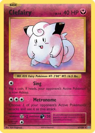 Image of Clefairy (63/108) [XY: Evolutions]