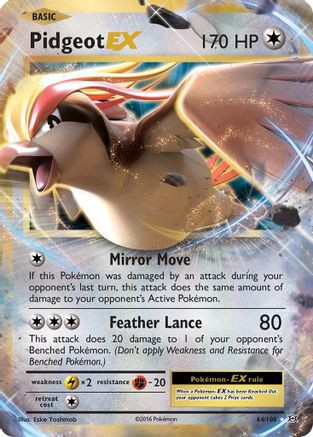Image of Pidgeot EX (64/108) [XY: Evolutions]