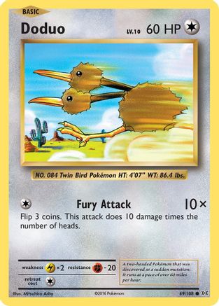Image of Doduo (69/108) [XY: Evolutions]