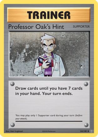 Image of Professor Oak's Hint (84/108) [XY: Evolutions]