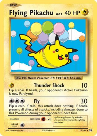 Image of Flying Pikachu (110/108) [XY: Evolutions]