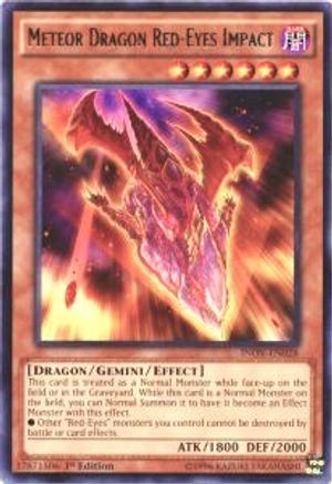 Image of Meteor Dragon Red-Eyes Impact [INOV-EN028] Rare
