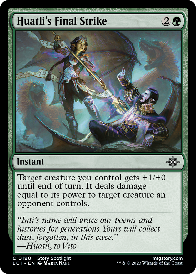 Image of Huatli's Final Strike [The Lost Caverns of Ixalan]